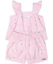Conjunto para bebê menina margaridas Mundi