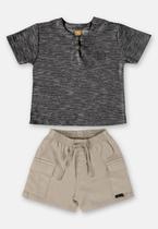 Conjunto para Bebê Menino com Bata e Bermuda Up Baby