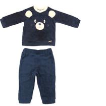 Conjunto Para Bebê Pelúcia Bordado Urso 1-3 Conjunto Para Bebê Pelúcia Bordado Urso 1-3