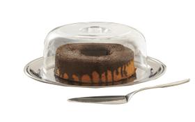 Conjunto Para Bolo Boleira Brinox Petúnia 3 Peças Aço Inox