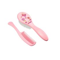 Conjunto Para Cabelo Escova E Pente Kuka Rosa Conjunto Para Cabelo Escova E Pente Kuka Rosa