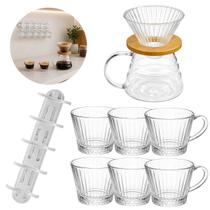 Conjunto Para Café Com Jarra Xicaras e Suporte Decorativo Conjunto Para Café Com Jarra Xicaras e Suporte Decorativo