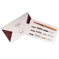 Conjunto Para Caligrafia Brause 6 Penas e 1 Cabo Conjunto Para Caligrafia Brause 6 Penas e 1 Cabo