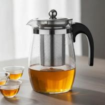 Conjunto para Chá Vidro Bule Com Infusor Inox e 4 Xícaras