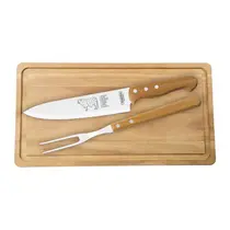 Conjunto para Churrasco 3 Peças Cabo de Madeira Tramontina