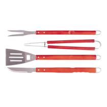 Conjunto para Churrasco 4 Peças Cabos Compridos Conjunto para Churrasco 4 Peças Cabos Compridos