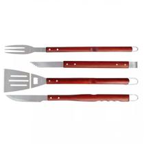 Conjunto para Churrasco 4 Peças Cabos Compridos Conjunto para Churrasco 4 Peças Cabos Compridos