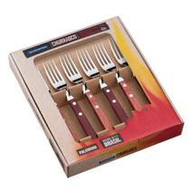 Conjunto para Churrasco Garfos Jumbo 6 Peças Avermelhado - Tramontina