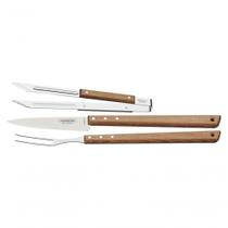 Conjunto Para Churrasco Tramontina 3 Peças Em Aço Inox