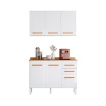 Conjunto para Cozinha Amore com Balcão e Armario Aereo 3 Portas Conjunto para Cozinha Amore com Balcão e Armario Aereo 3 Portas