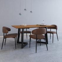 Conjunto para Cozinha com 4 Cadeiras Toronto Marrom/Whisky/Mel/Preto