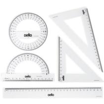 Conjunto para Desenho 1 e 2 Grau com 05 Peças Flexível
