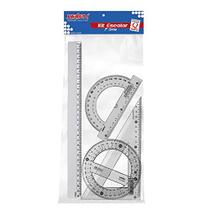 Conjunto para Desenho 1 grau x 4 unidades, Waleu 10130002, Multicor