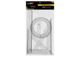 Conjunto Para Desenho Max Premium Geometrico 4Pcs