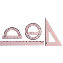 Conjunto para Desenho REG30CM + ESQ60 + TRA180 + TRA360 RS Conjunto para Desenho REG30CM + ESQ60 + TRA180 + TRA360 RS