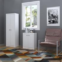 Conjunto para Escritório 2 peças Branco Tecnomobili