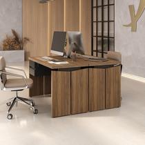 Conjunto para Escritório 2 Pessoas Kit 2 Mesas Operacionais 1250 com Gavetas 125,3cm Espresso Móveis Conjunto para Escritório 2 Pessoas Kit 2 Mesas Operacionais 1250 com Gavetas 125,3cm Espresso Móveis