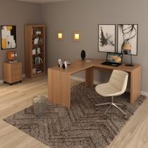 Conjunto para Escritório 3 peças Amêndoa Tecnomobili Conjunto para Escritório 3 peças Amêndoa Tecnomobili