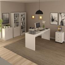 Conjunto para Escritório Branco 5 peças Tecnomobili