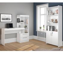 Conjunto para Escritório com Escrivaninha NT2010 e Armário com Chave 56118 Notável Móveis Conjunto para Escritório com Escrivaninha NT2010 e Armário com Chave 56118 Notável Móveis