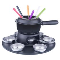Conjunto para Fondue 17 Peças Brinox Preto