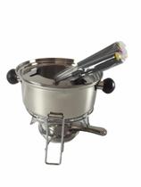 Conjunto Para Fondue Aço Inox 10 Peças Fogareiro 1,8 Lt Casita