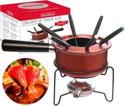 Conjunto Para Fondue Antiaderente 10 Pçs Jogo Fondue