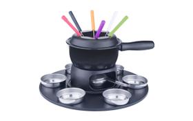 Conjunto Para Fondue Brinox Fondue & Petiscos 17 Peças Preto