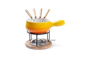 Conjunto Para Fondue BrinoxFondue & Petiscos 9 Peças Amarelo