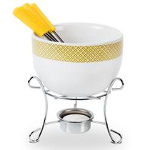 Conjunto Para Fondue Cerâmica 7 Peças Linha Fondue - Brinox Conjunto Para Fondue Cerâmica 7 Peças Linha Fondue - Brinox