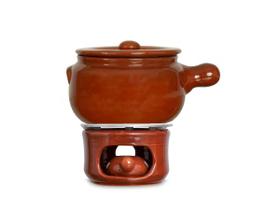 Conjunto para fondue de barro Motta Cerâmica 800ml nº 0 - 5pçs - Motta Ceramica
