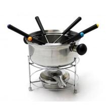 Conjunto Para Fondue Em Inox 10 Peças Para Queijos Chocolate Molho (CA12134) - Casita Conjunto Para Fondue Em Inox 10 Peças Para Queijos Chocolate Molho (CA12134) - Casita