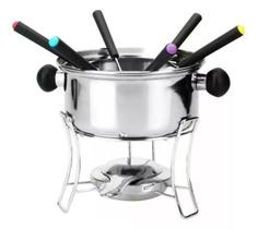 Conjunto Para Fondue Em Inox Com 10 Peças 1 Litro Garfo