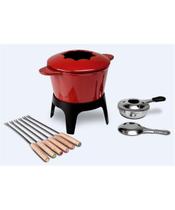 Conjunto para Fondue Haus Sauté Vermelho 10 Peças Conjunto para Fondue Haus Sauté Vermelho 10 Peças