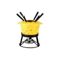 Conjunto Para Fondue Lana Cream 11 Peças Cerâmica Hauskraft