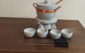 Conjunto para founde em pedra sabão de 800 ml