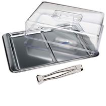 Conjunto Para Frios 3 Peças Átina Aço Inox Acrílico Brinox