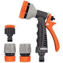Conjunto Para Irrigação Tramontina Com Engates Rápidos E Hidropistola 4 Peças Tramontina