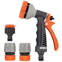 Conjunto Para Irrigação Tramontina Com Engates Rápidos E Hidropistola 4 Peças