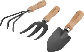 Conjunto Para Jardim 3Pc Cabo Madeira Vonde