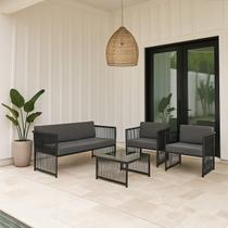 Conjunto para Jardim Fio Sintético Chile Preto
