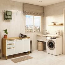 Conjunto para Lavanderia com 2 Peças 100% Mdf Itália Espresso Móveis