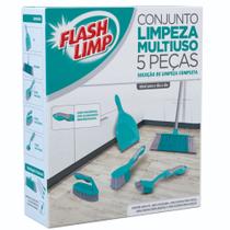 Conjunto para Limpeza Multiuso com 5 Peças Flashlimp