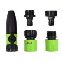 Conjunto Para Mangueira 5 Peças Esguicho Conectores Adaptador Yardsmith