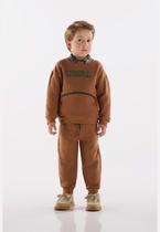 Conjunto para Menino com Blusa e Calça em Moletom Felpado Up Baby