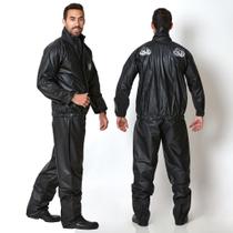 Conjunto Para Motoqueiro Capa De Chuva Roupa Reforçada Pvc Preto Proteção Motociclista Conjunto Para Motoqueiro Capa De Chuva Roupa Reforçada Pvc Preto Proteção Motociclista