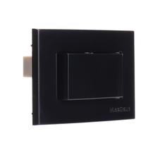 Conjunto para móveis planejados com Interruptor Simples10A Clean Preto Acetinado Margirius Conjunto para móveis planejados com Interruptor Simples10A Clean Preto Acetinado Margirius