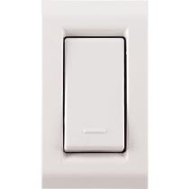 Conjunto para Móvel 1 Interruptor Simples 10 A Tramontina Liz Branco