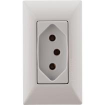 Conjunto para Móvel 1 Tomada 2P+T 10 A Aria Branco - 57241102 - TRAMONTINA