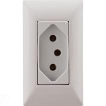 Conjunto Para Móvel 1 Tomada 2p+t 10 A Tramontina Aria Branca Tramontina